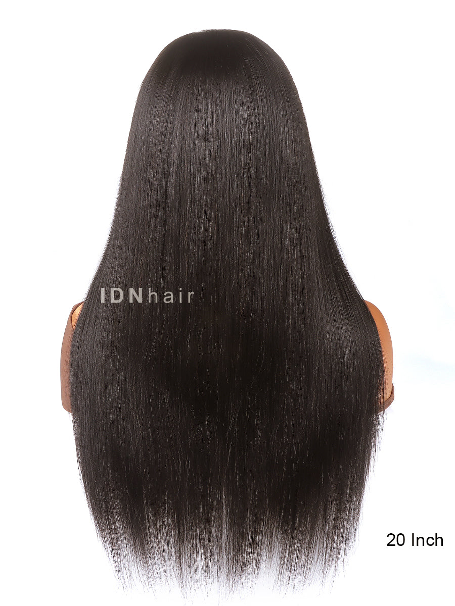 Mya Super Fine Yaki Straight 4C Edges 5x5 Wear & Go Pre Cut Wig 100% Human Hair