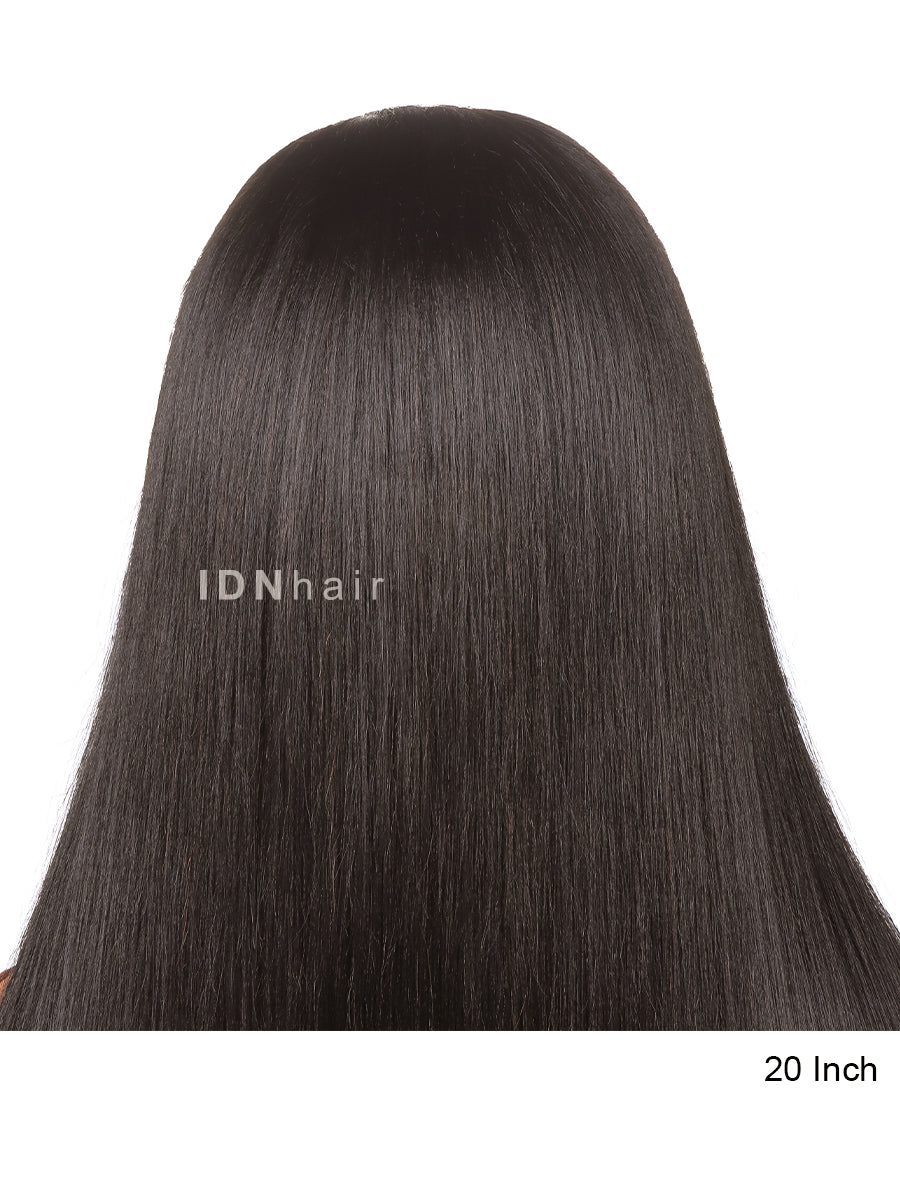 Mya Super Fine Yaki Straight 4C Edges 5x5 Wear & Go Pre Cut Wig 100% Human Hair