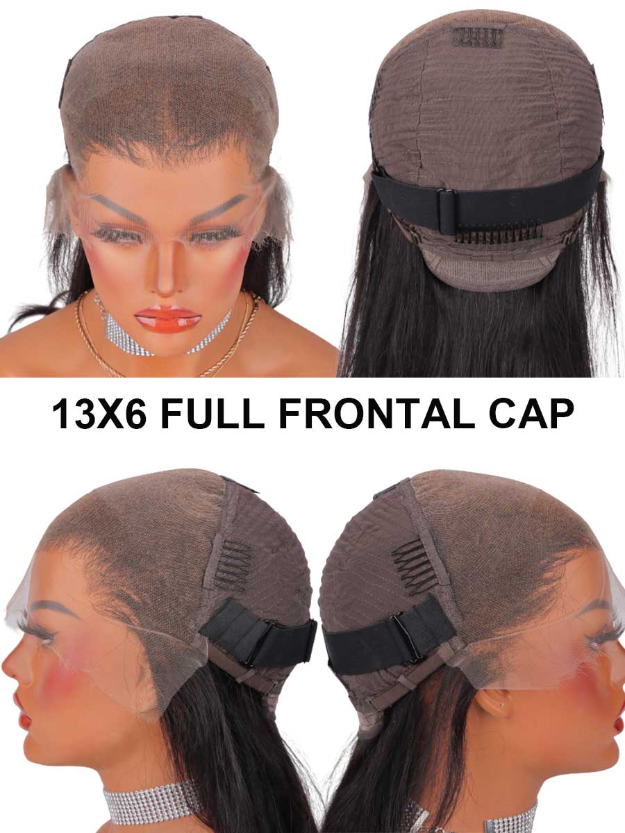 Leila Layered Brown Straight Super Fine HD Glueless Lace Wig Scalp Knots
