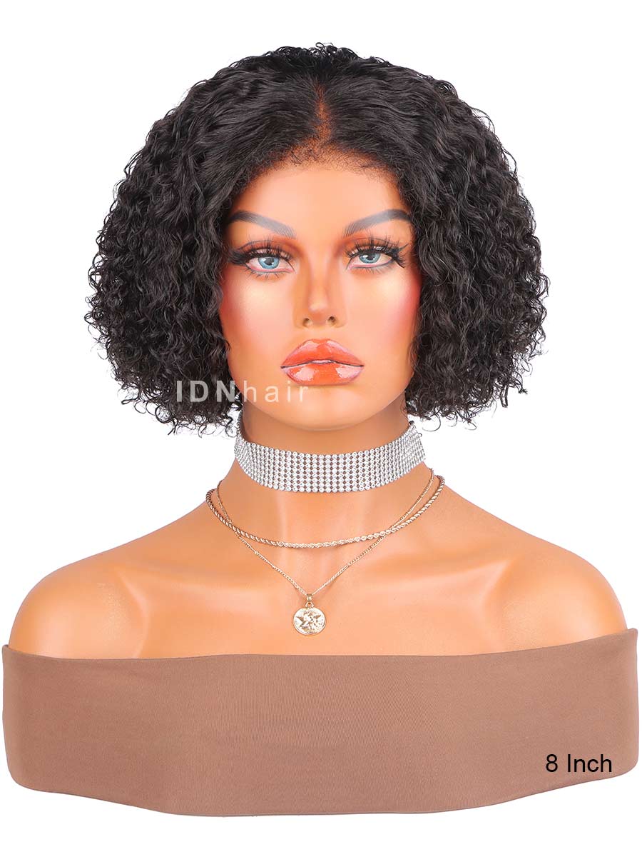 Harper Wear & Go Glueless Kinky Curly Bob Wig 5x5 Closure Pre Cut 4C Edges Human Hair