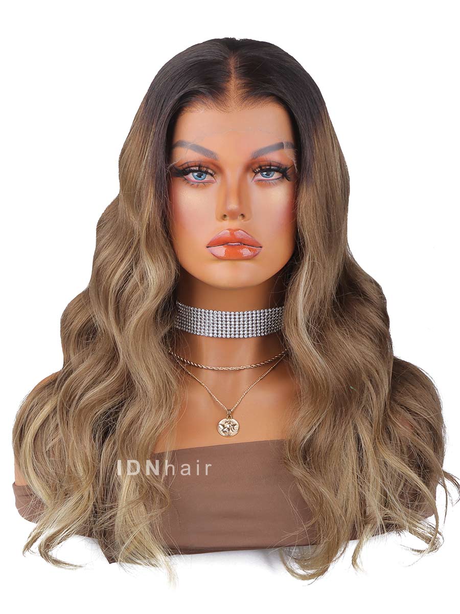 Aster Super Fine Ombre Wavy HD Front Lace Wig Rich Girl Hair