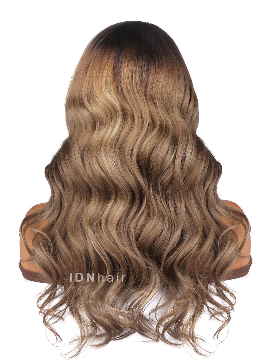 Joyce Wavy Ombre HD Front Lace Wig 100% Human Rich Girl Hair