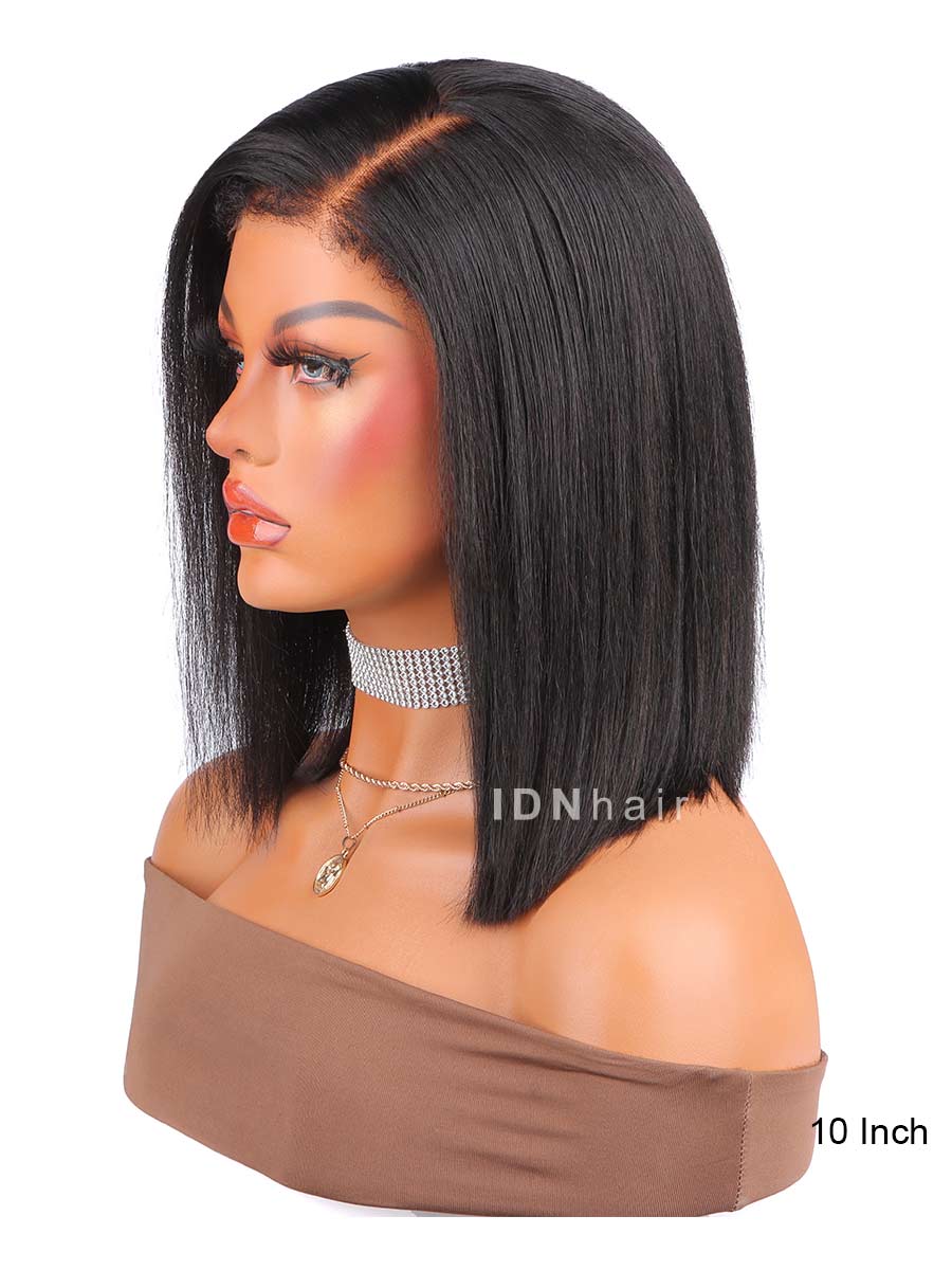 Ruby Wear & Go Beginner Friendly Yaki Straight Bob Wig Pre Cut 4C Edges