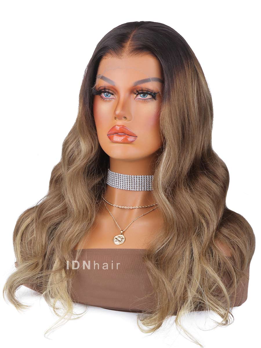 Aster Super Fine Ombre Wavy HD Front Lace Wig Rich Girl Hair