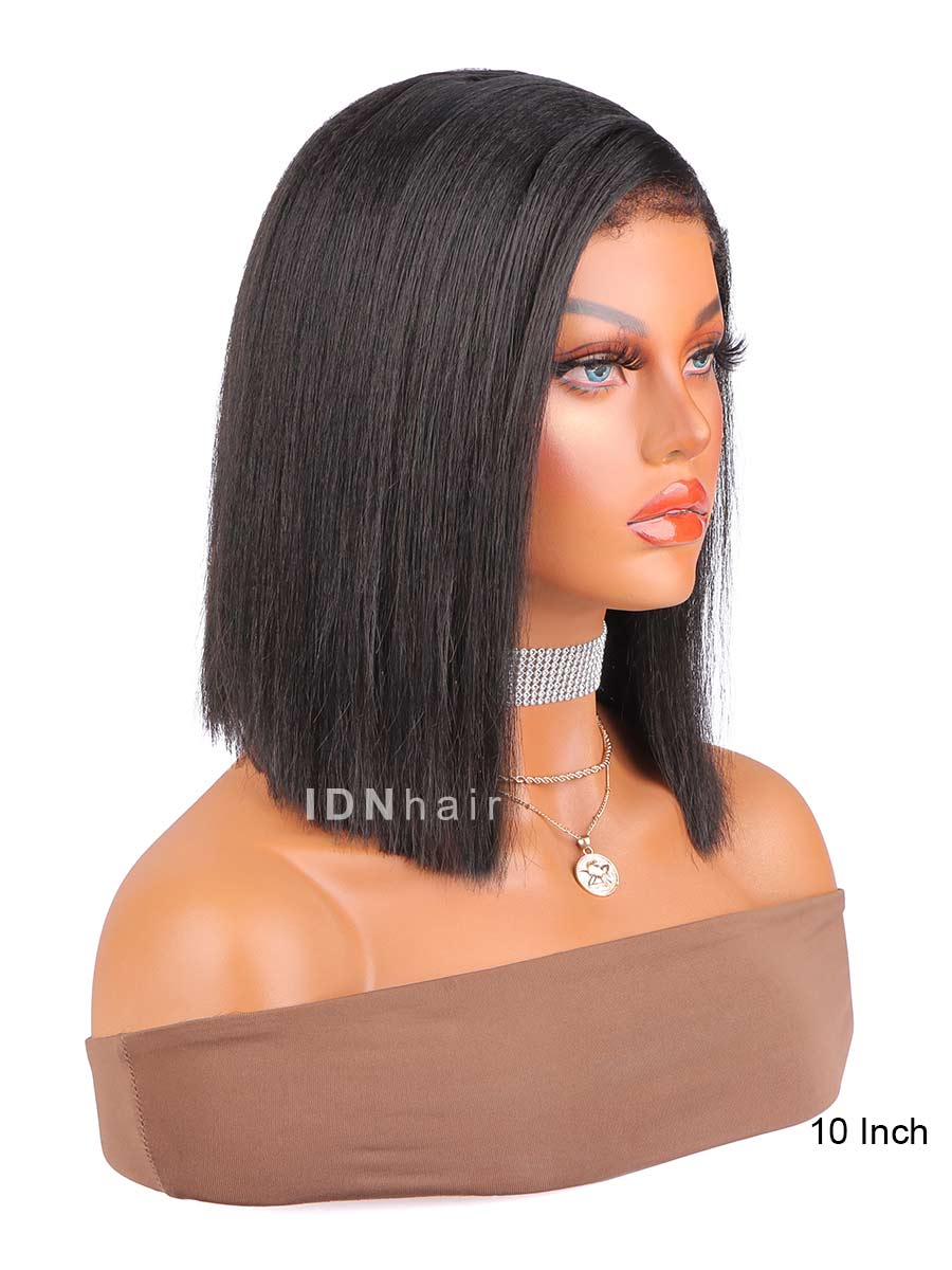 Ruby Wear & Go Beginner Friendly Yaki Straight Bob Wig Pre Cut 4C Edges