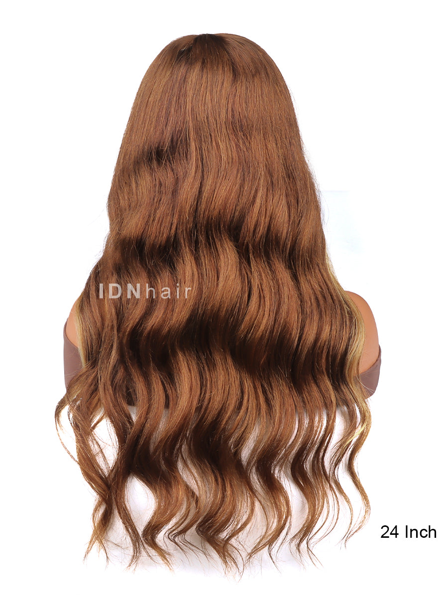 Daffodil Highlight Wave Honey Ombre HD Lace 100% Human Hair Wig