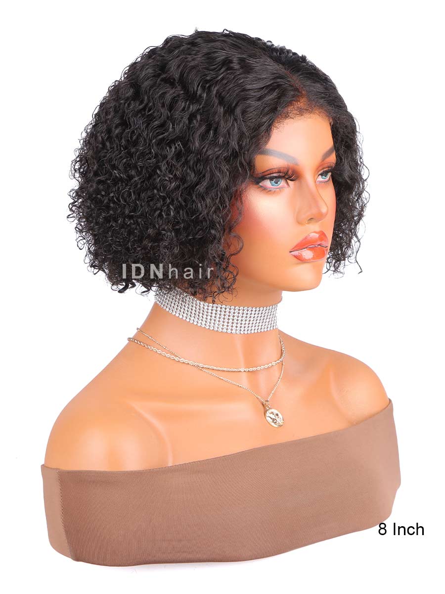 Harper Wear & Go Glueless Kinky Curly Bob Wig 5x5 Closure Pre Cut 4C Edges Human Hair