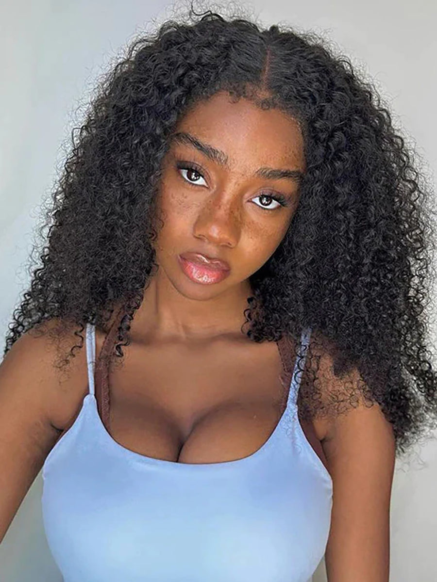 Alma Kinky Curly 4C Hairline Glueless 5x5 Closure Wear & Go Pre Cut Wig