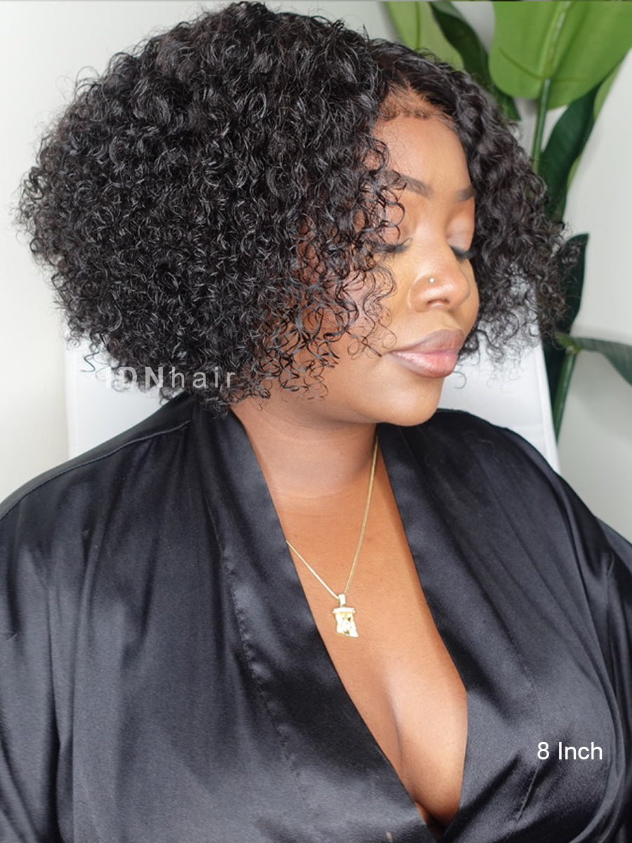 Harper Wear & Go Glueless Kinky Curly Bob Wig 5x5 Closure Pre Cut 4C Edges Human Hair