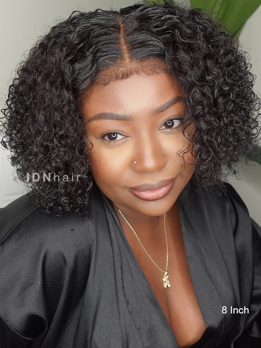 Harper Wear & Go Glueless Kinky Curly Bob Wig 5x5 Closure Pre Cut 4C Edges Human Hair