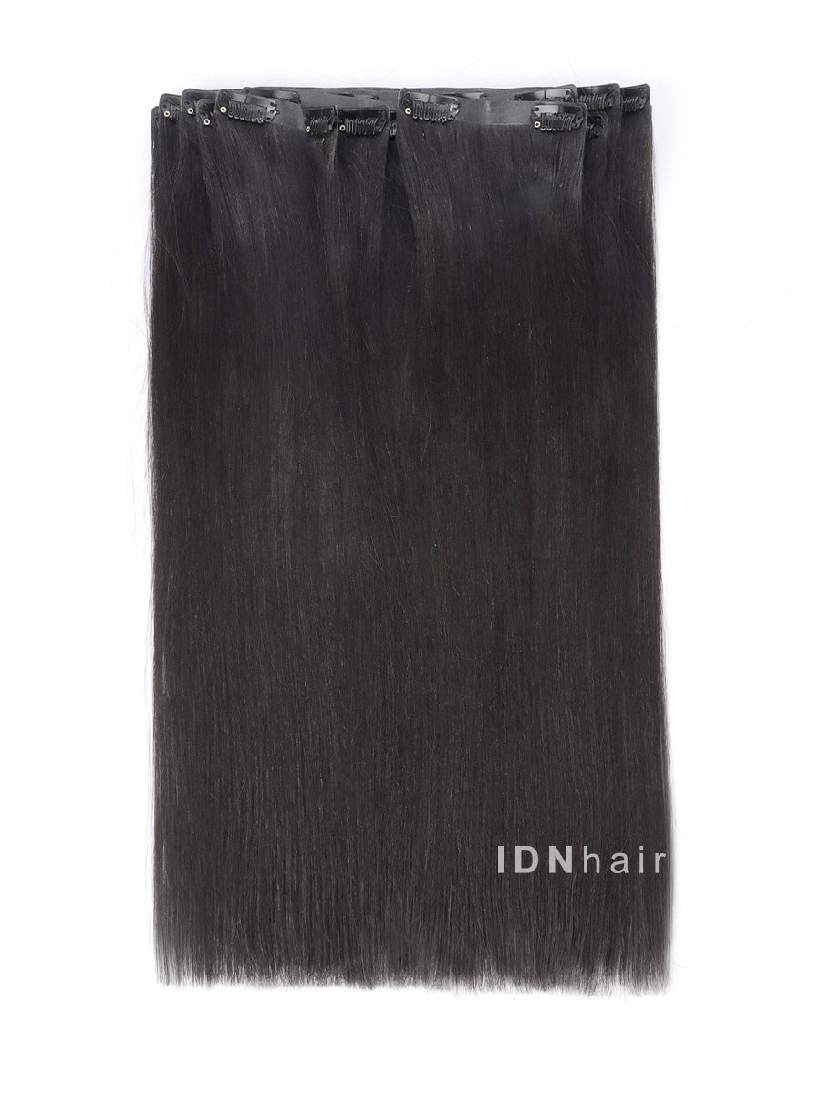 Betty Seamless Clip in Hair African American Relaxed Light Yaki Extension