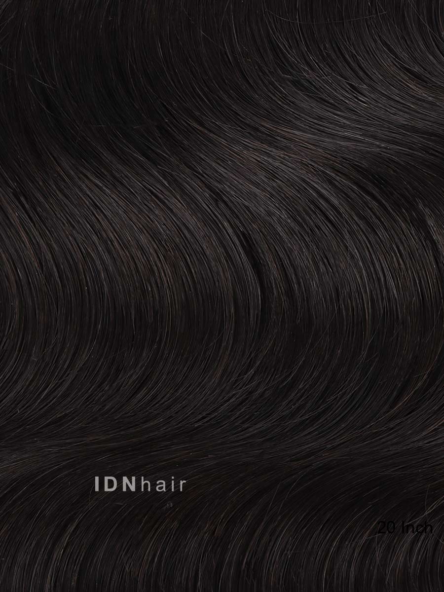 Isabel Body Wave Super Flat Seamless Paper Thin Clip in Hair Extension Human Hair Black Women