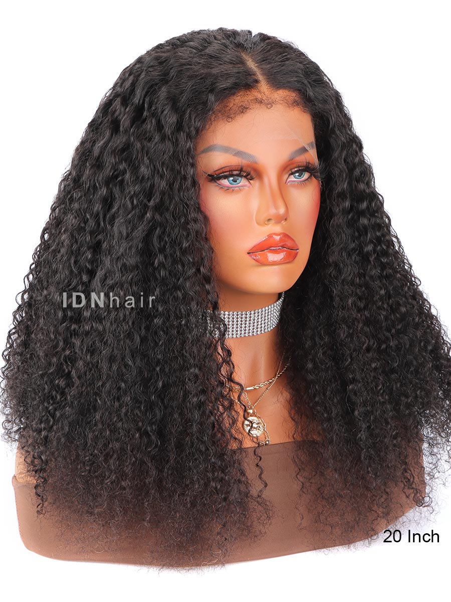 Sale No.13 4C Edges Deep Curly Wig Human Hair 13X4 HD Lace Wig 20 inch