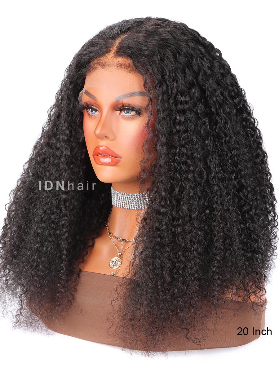 Sale No.13 4C Edges Deep Curly Wig Human Hair 13X4 HD Lace Wig 20 inch