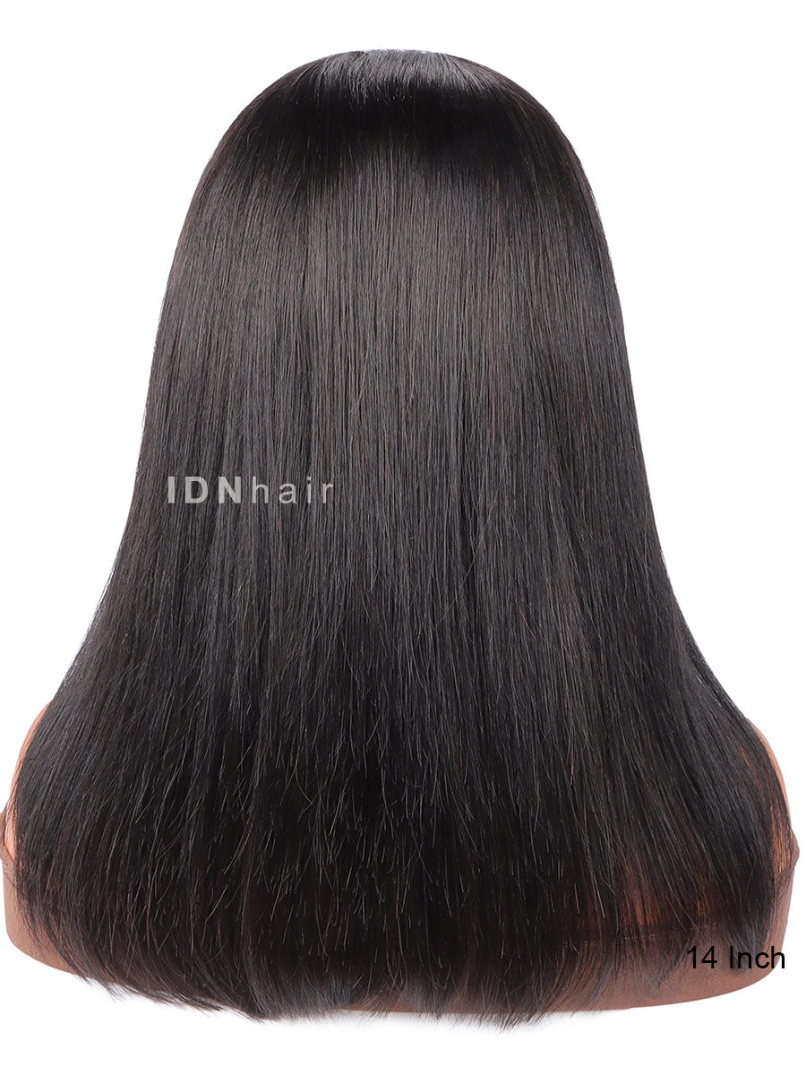 Jesse Layered Straight Curtain Bang Super Fine HD Glueless Lace Wig Scalp Knots