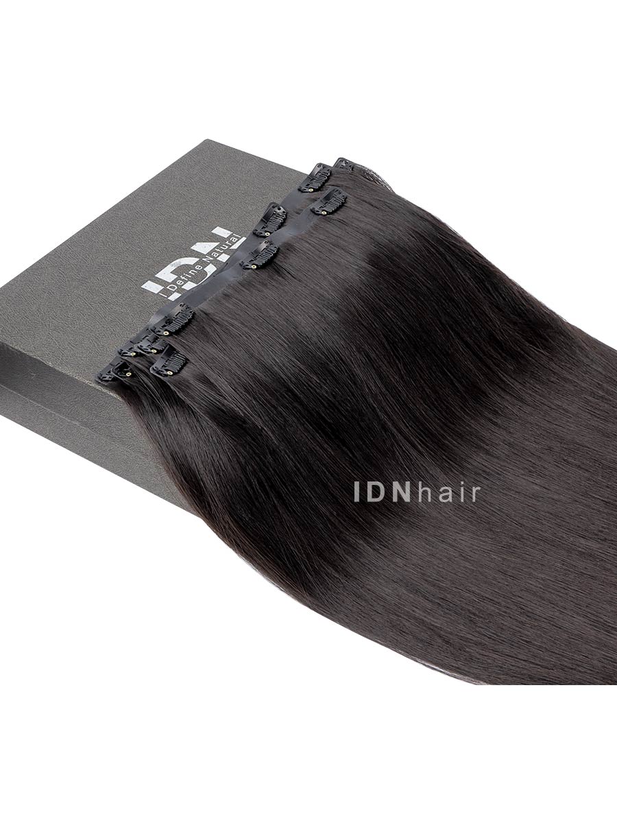 Betty Seamless Clip in Hair African American Relaxed Light Yaki Extension