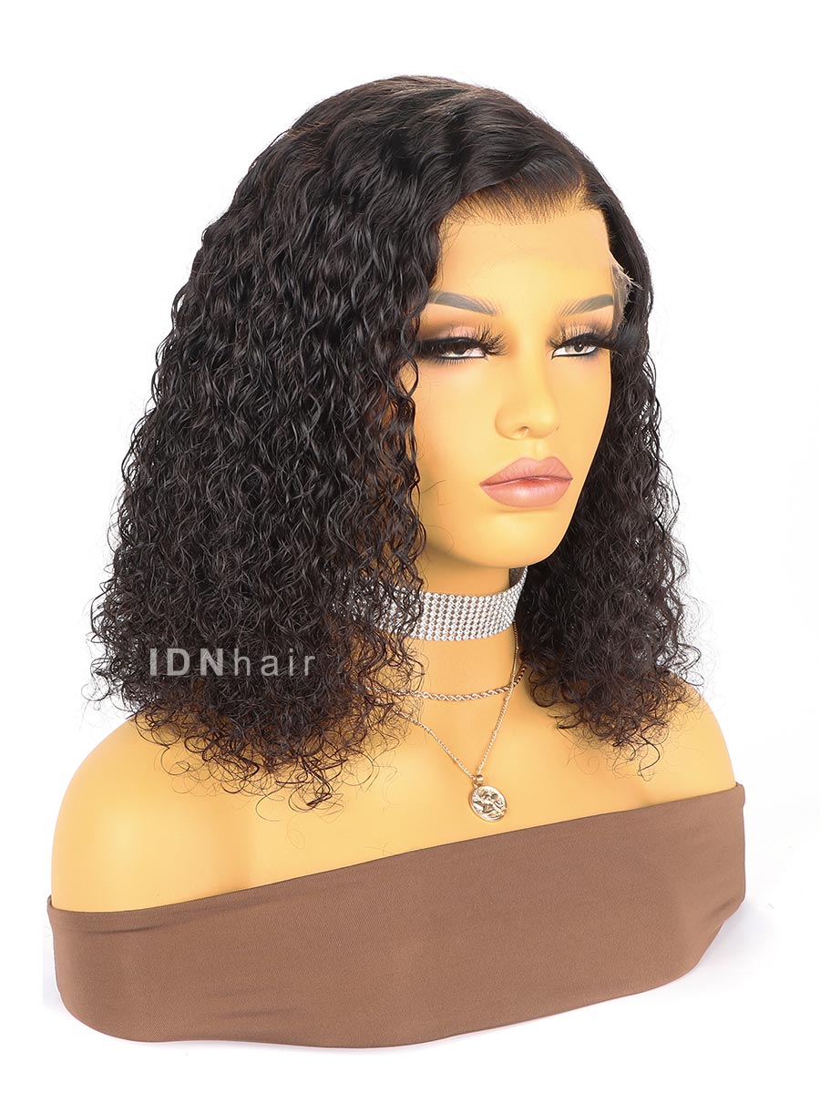 Allison Celebrity Style Short Bob Curly Glueless HD Lace Wig Virgin Hair