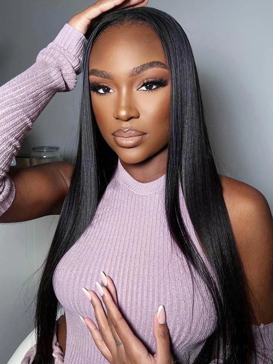 Alva Long Human Hair Wig 22in-30in Glueless HD Lace Front Wig