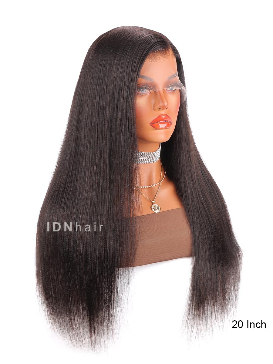 Aggie HD Undectable Full Lace Wig Yaki Straight Human Hair