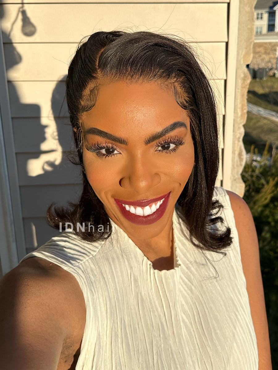 Arends Yaki Straight Bob Scalp Knots 13x6 Frontal HD Lace Wig