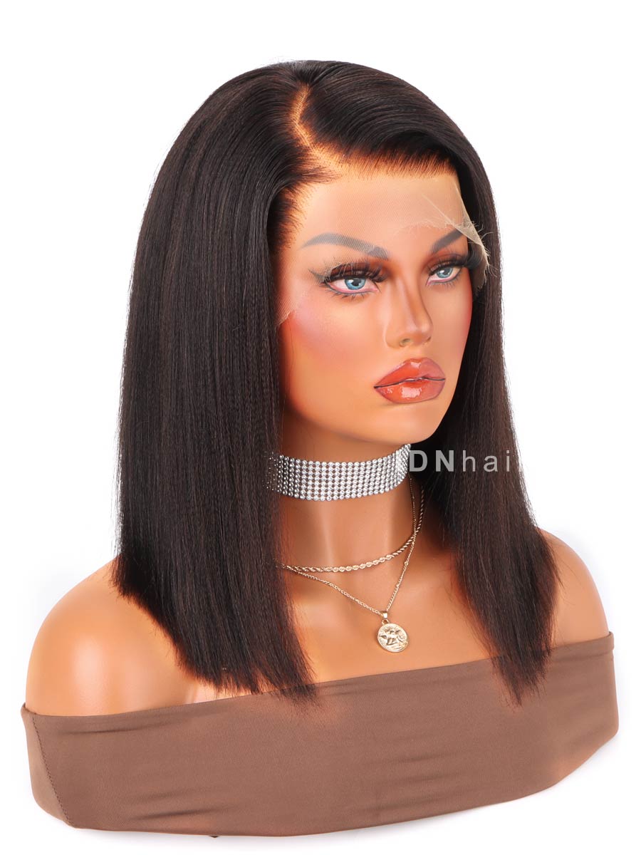 Arends Yaki Straight Bob Scalp Knots 13x6 Frontal HD Lace Wig