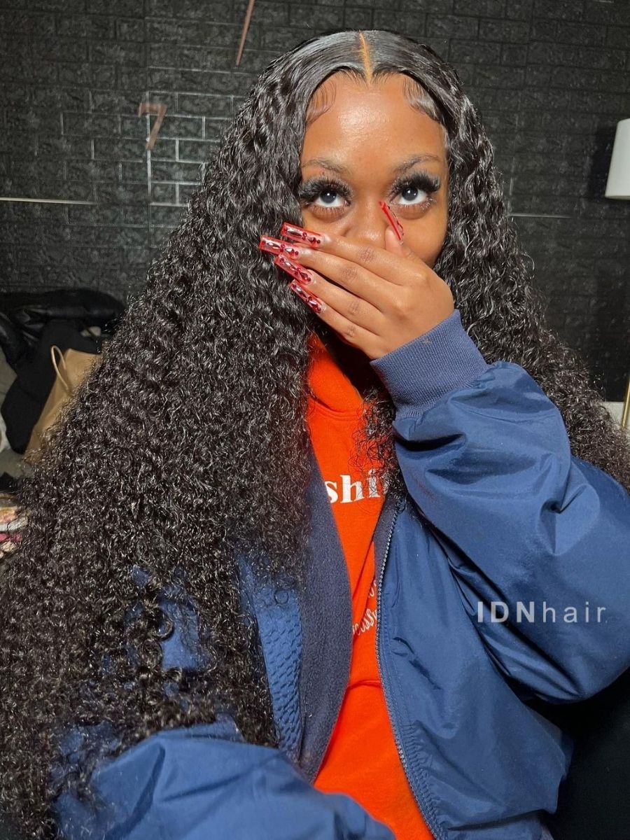 Feechi Glueless 4C Afro Kinky Curly 13X6 Frontal Wig HD Lace