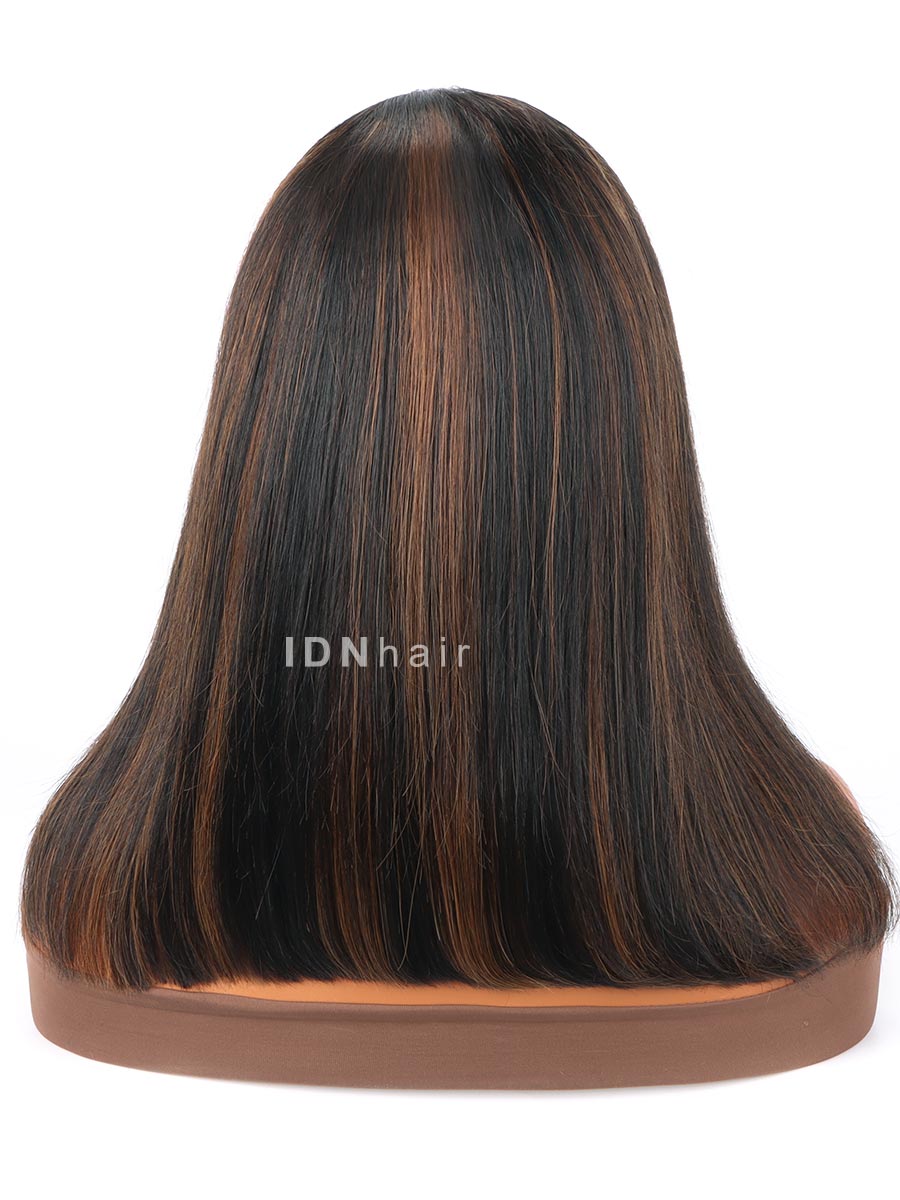 Hurne Highlight Straight Bob Scalp Knots 13x6 Frontal HD Lace Wig