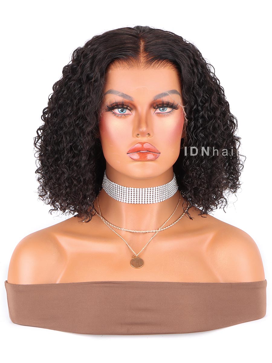 Kimmy Water Wave Short Bob Scalp Knots Deep Curly HD Lace Wig