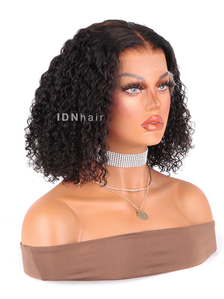 Kimmy Water Wave Short Bob Scalp Knots Deep Curly HD Lace Wig