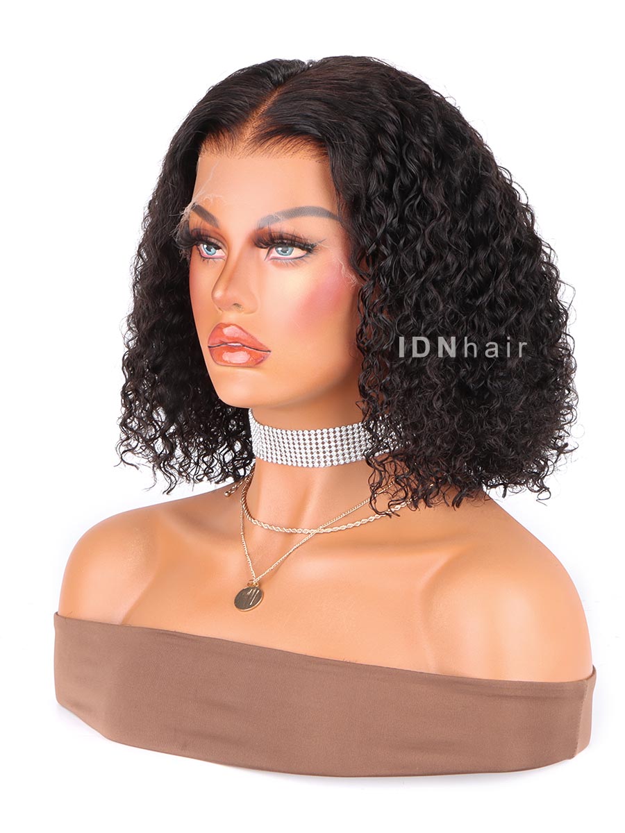 Kimmy Water Wave Short Bob Scalp Knots Deep Curly HD Lace Wig