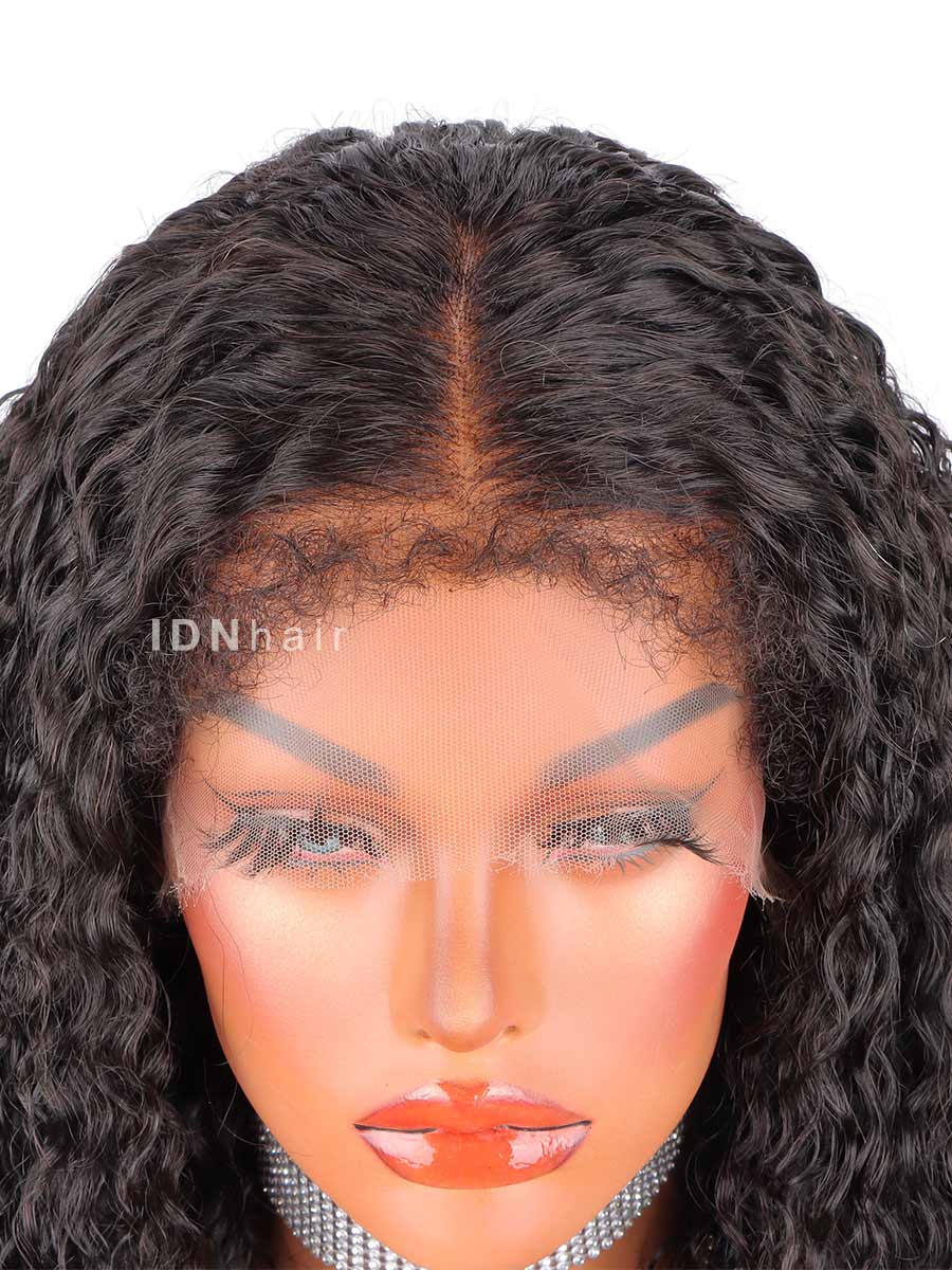 Lisa New 4C Edges Deep Curly Wig Glueless 13X6 3D HD Lace Wigs