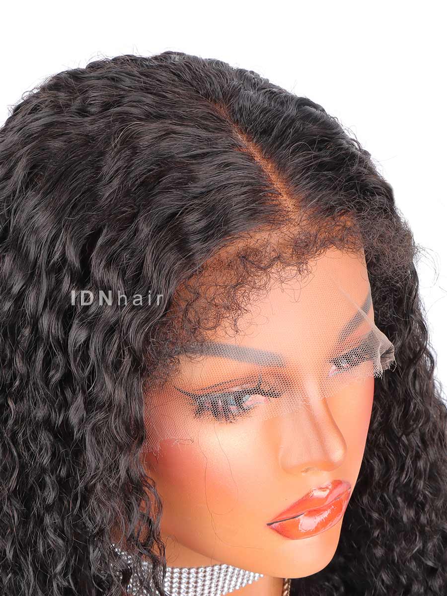Lisa New 4C Edges Deep Curly Wig Glueless 13X6 3D HD Lace Wigs