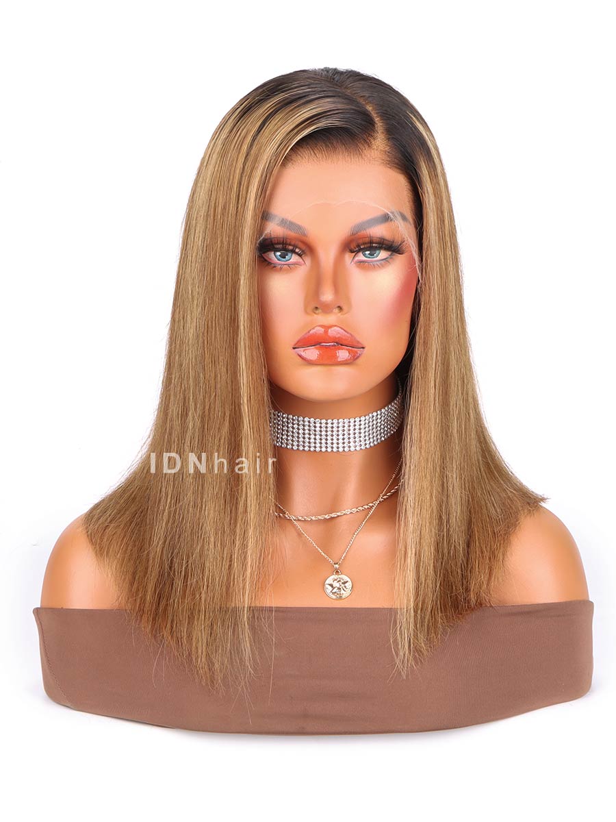 Lori Highlight Blonde Glueless Short Bob HD Lace Wig
