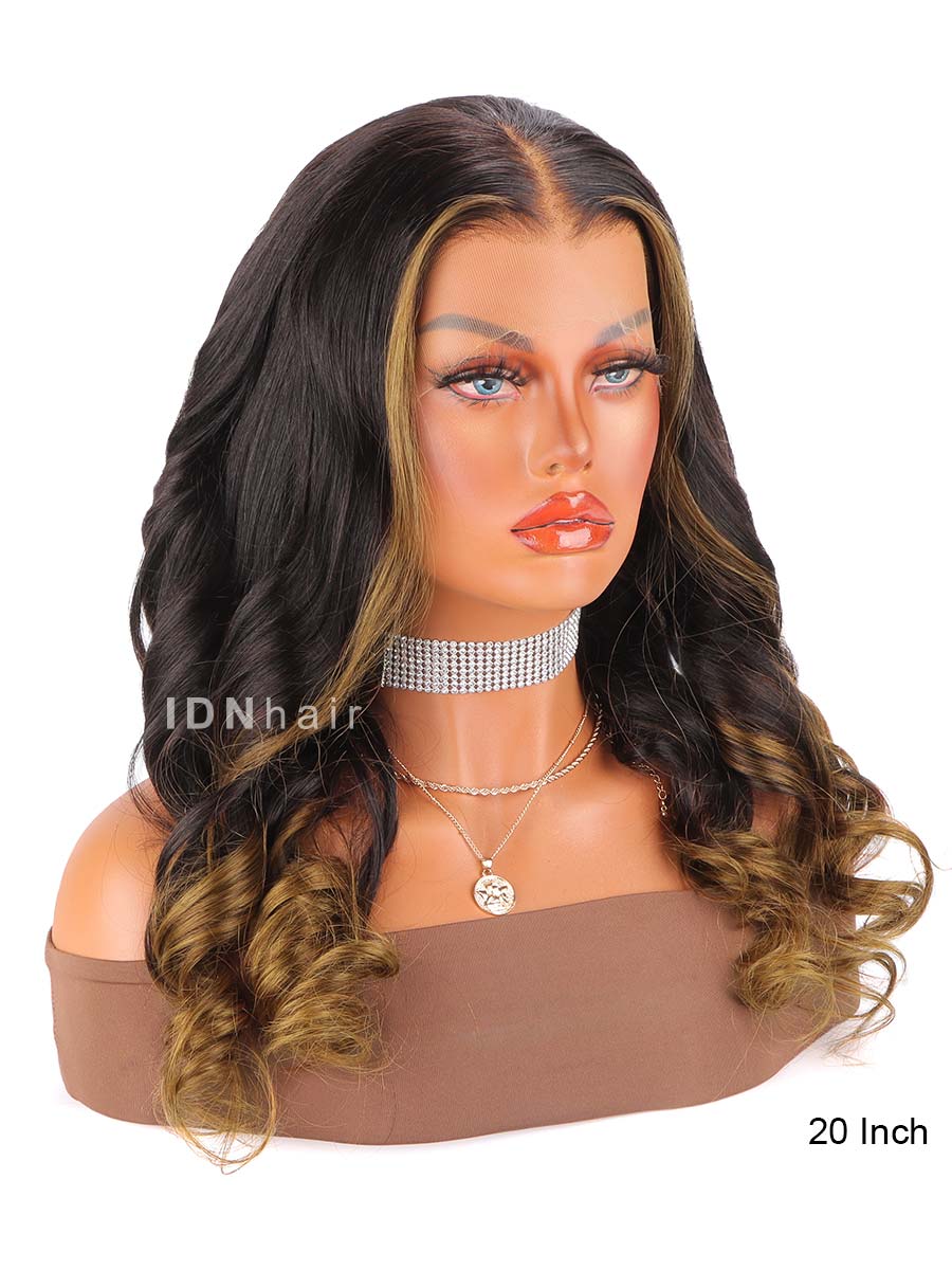 Luna Highlight Wavy Scalp Knots 13x6 Frontal HD Lace Wig