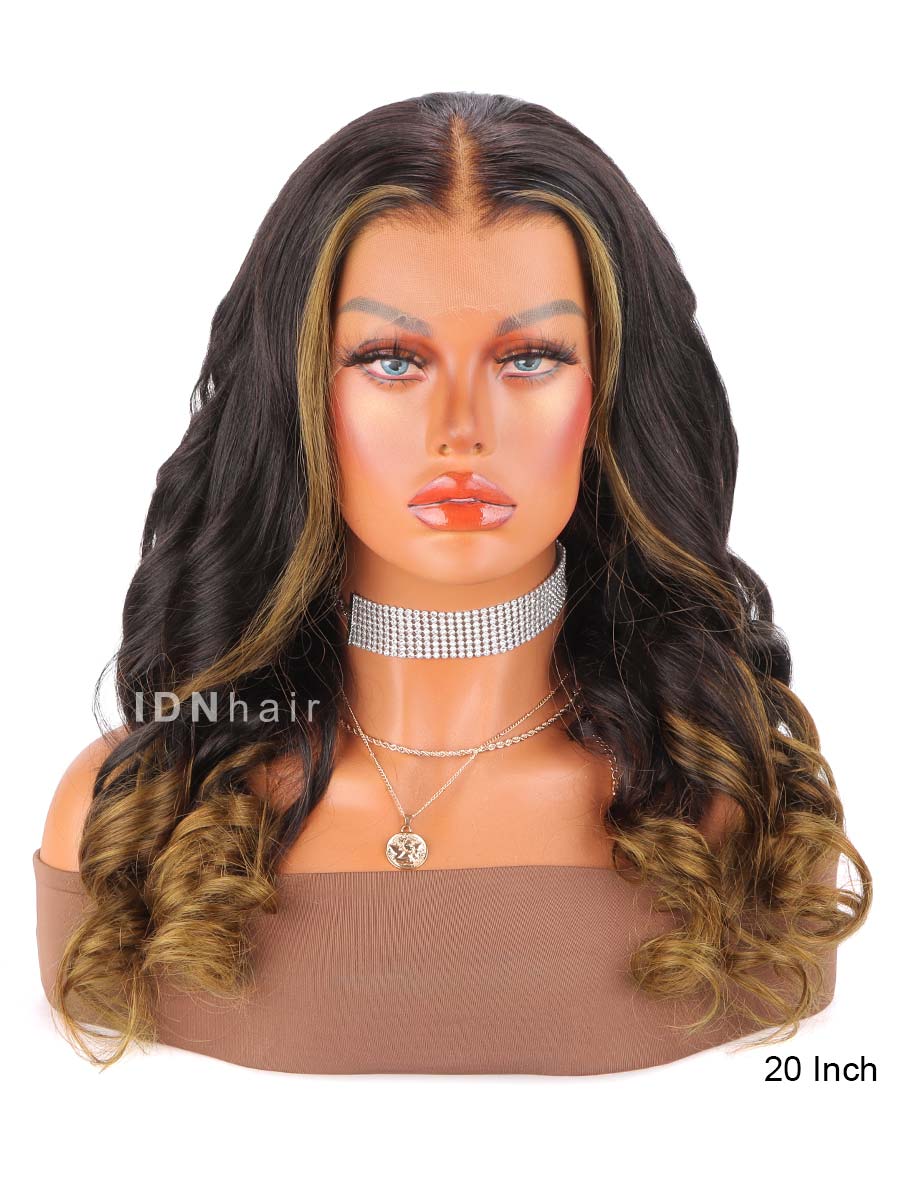 Luna Highlight Wavy Scalp Knots 13x6 Frontal HD Lace Wig
