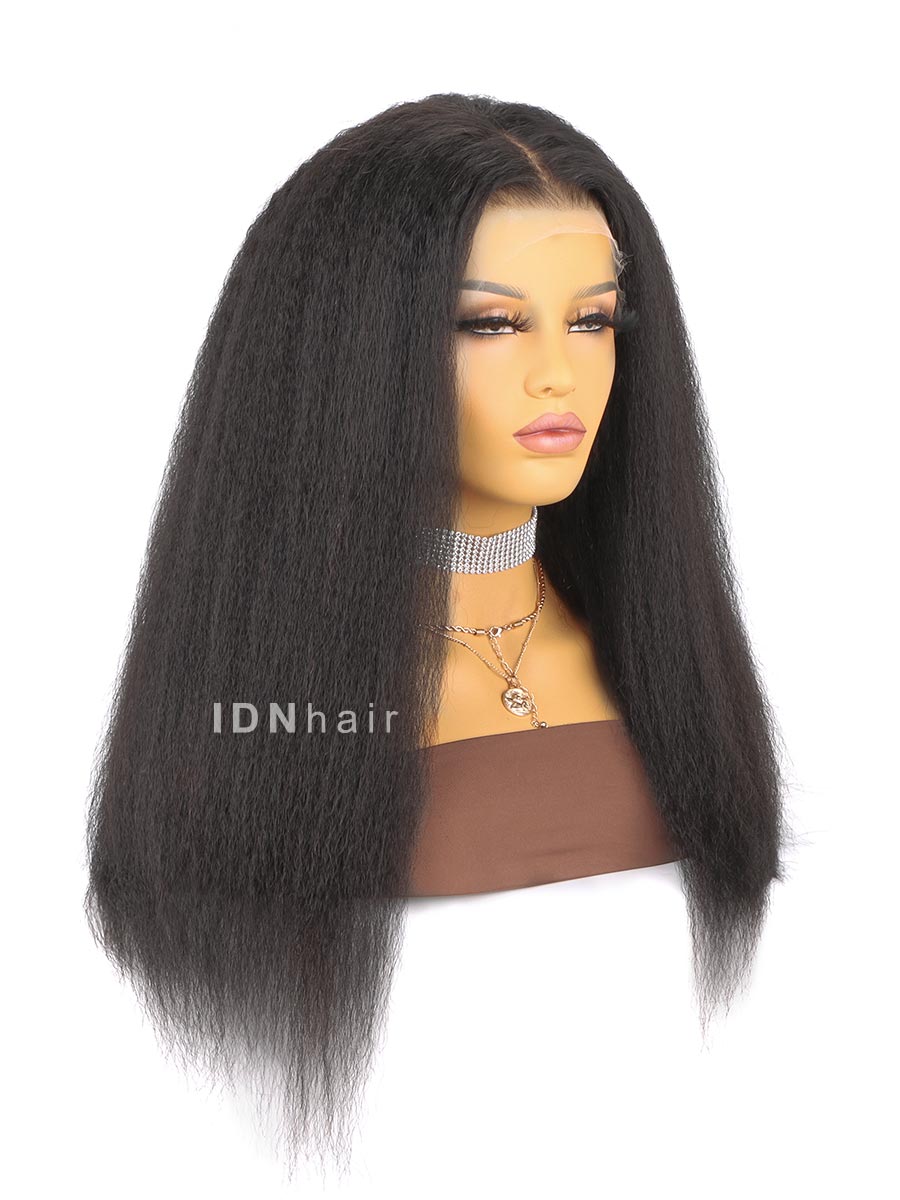 Aleisha Kinky Straight Scalp Knots 13X4 Full Frontal HD Lace Wig