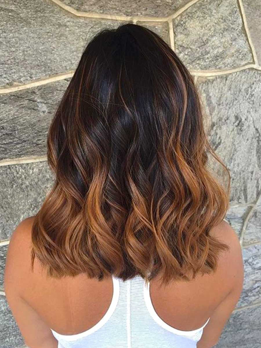 Ozora Ombre Wavy Bob Wig Scalp Knots 13x6 Frontal HD Lace Wig