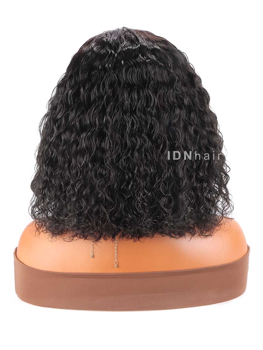 Semi Glueless Natural Wave Frontal Lace Bob Wig Virgin Hair