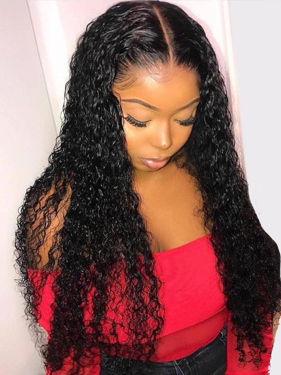 Shanny Glueless Water Wave Scalp Knots 13X4 Full Frontal Wig HD Lace