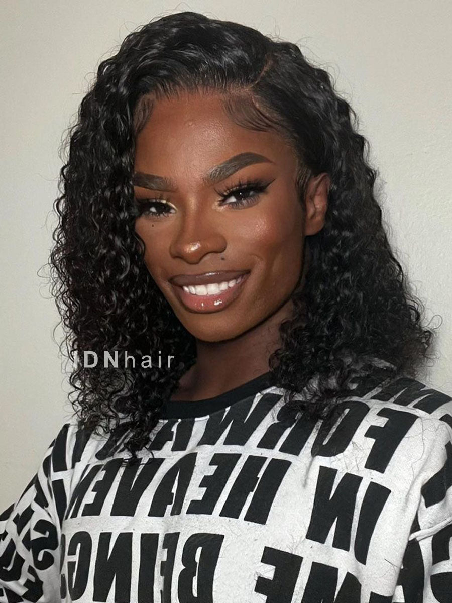 Allison Celebrity Style Short Bob Curly Glueless HD Lace Wig Virgin Hair