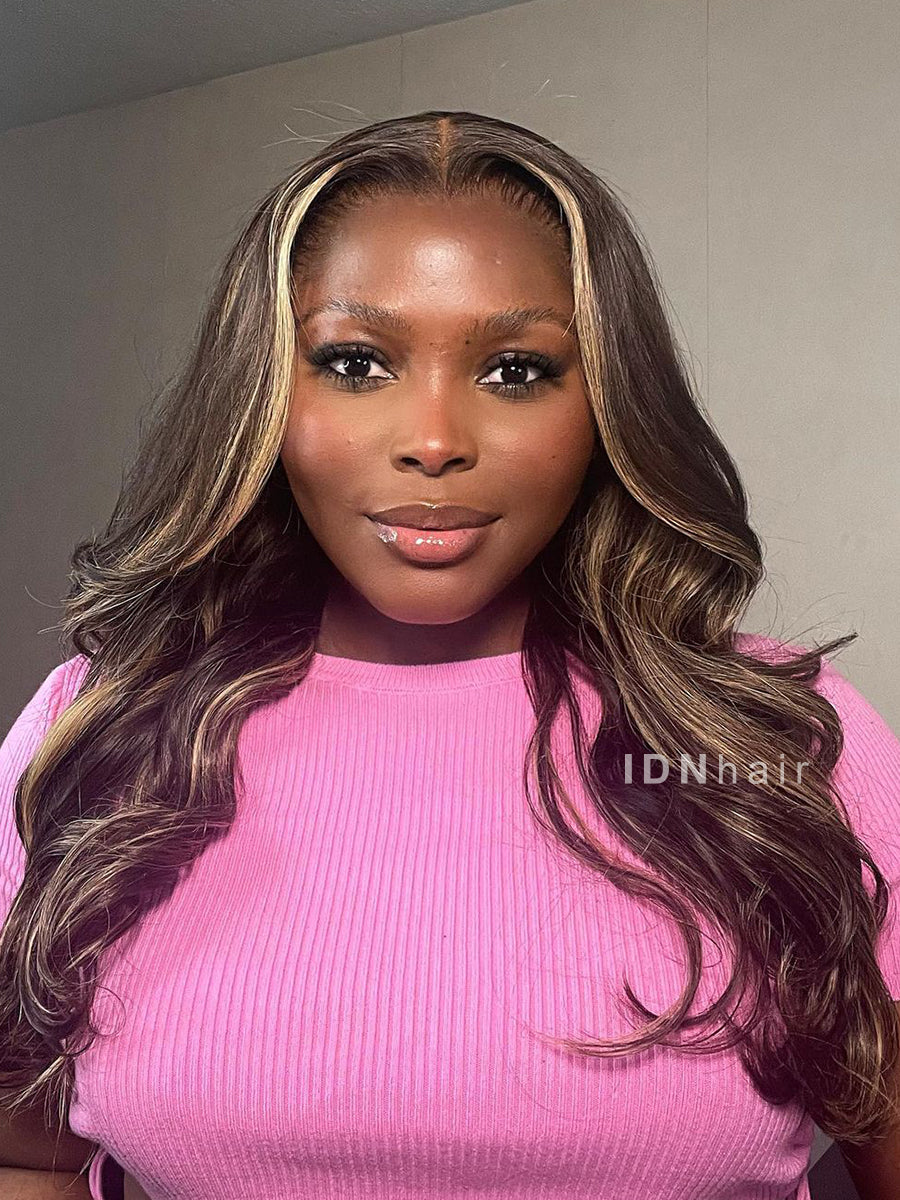 Jessica Highlight Wavy Scalp Knots 13x6 Frontal HD Lace Wig