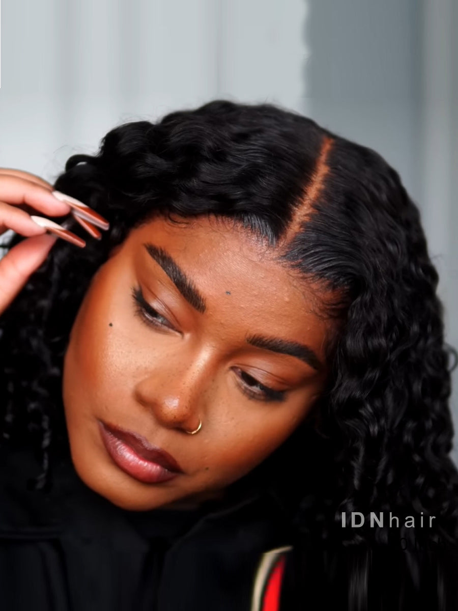 Sale No.17 3B Edges 2-in-1 Twisted Curly 13X4 Full Frontal HD Lace Wig Scalp Knots Wig