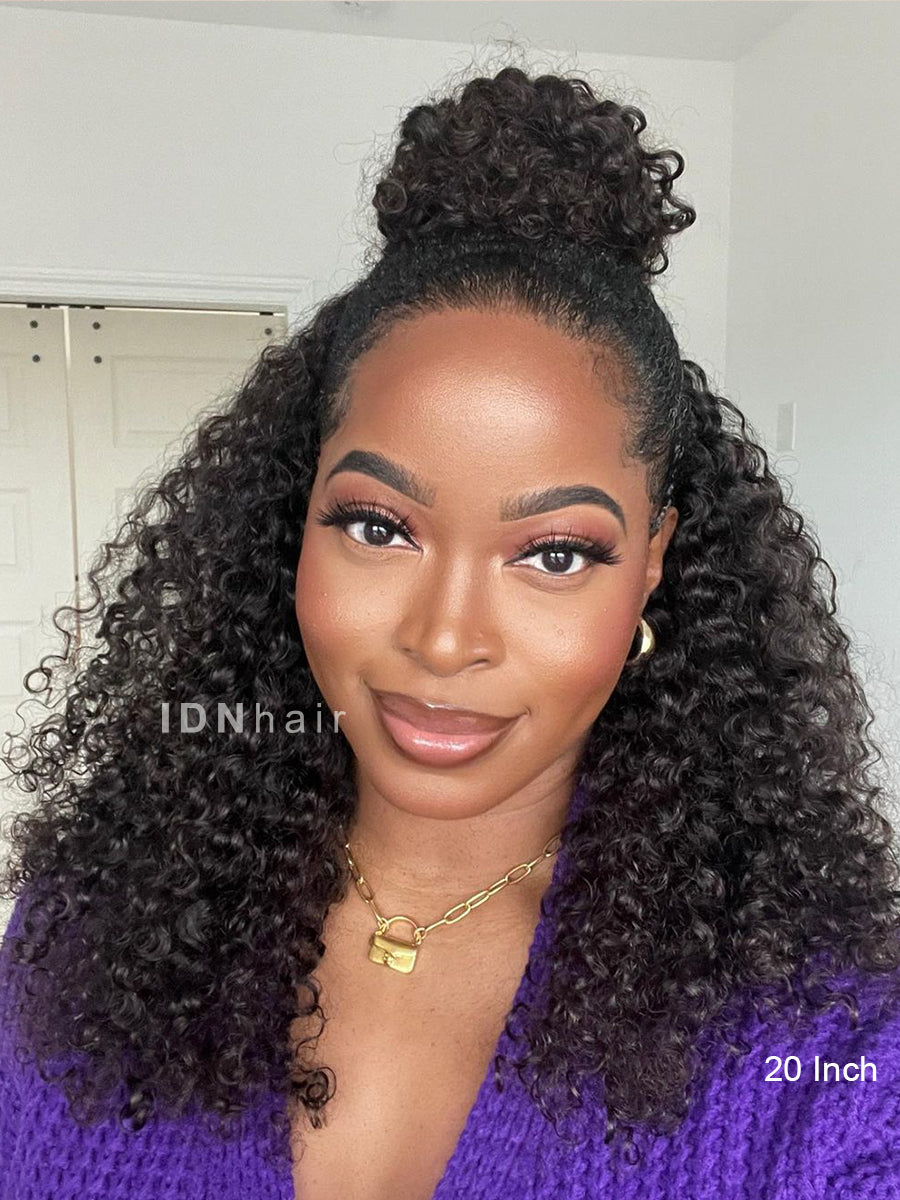 Lois Deep Curly Seamless Clip in Hair Extension Human Hair