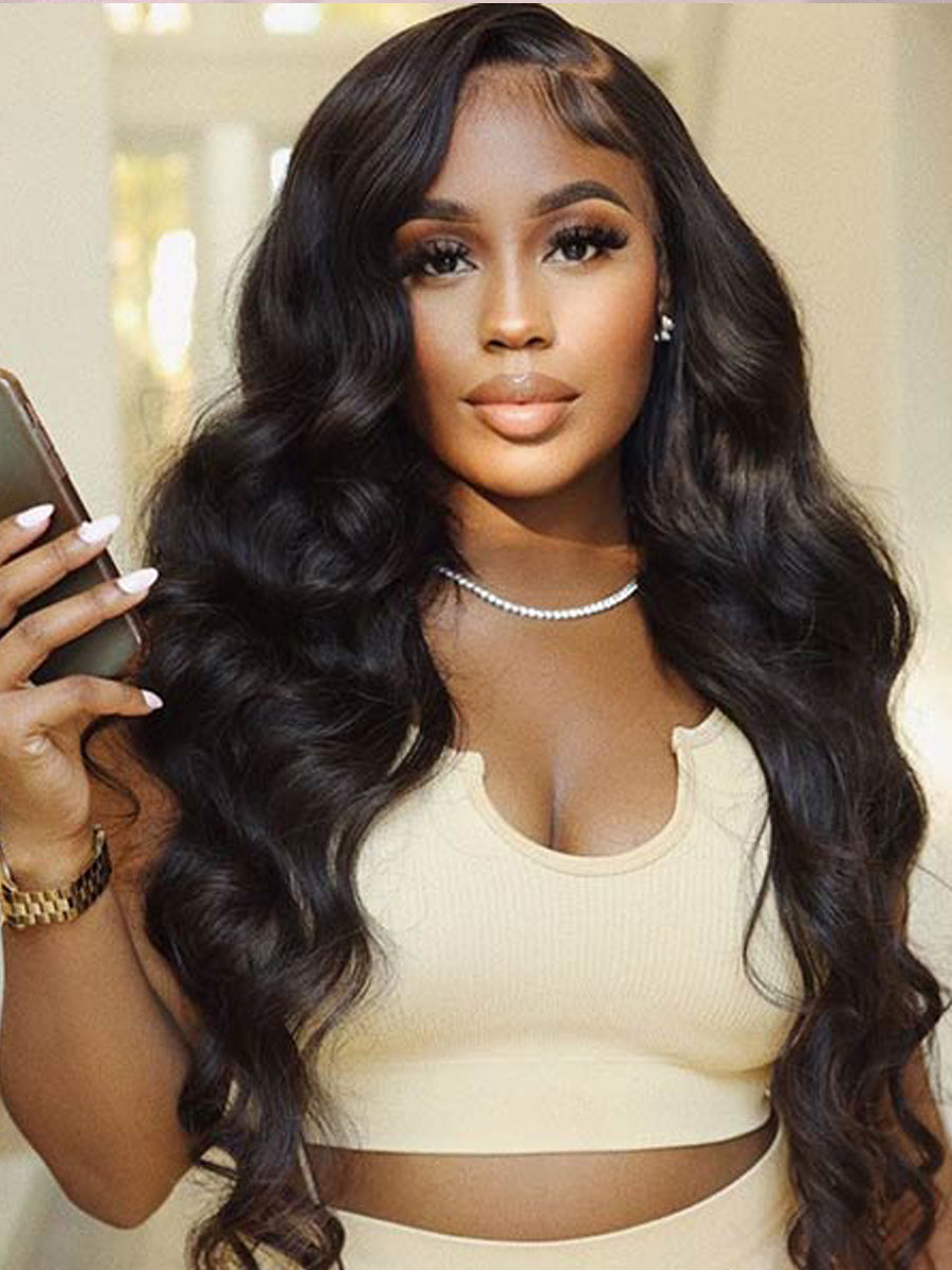 Ashley Body Wave Glueless 13X4 Lace Front Wig HD Lace Smallest Knots
