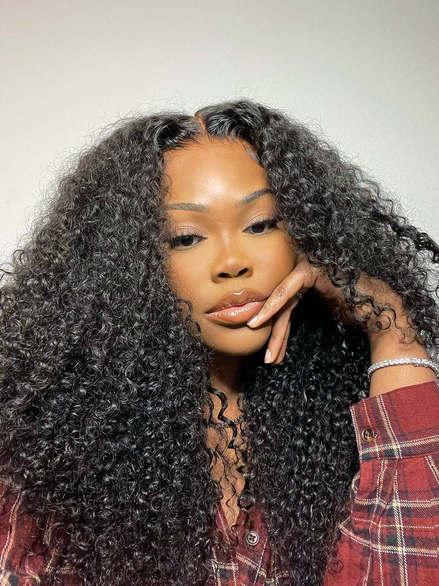 Shanny Glueless Water Wave Scalp Knots 13X4 Full Frontal Wig HD Lace