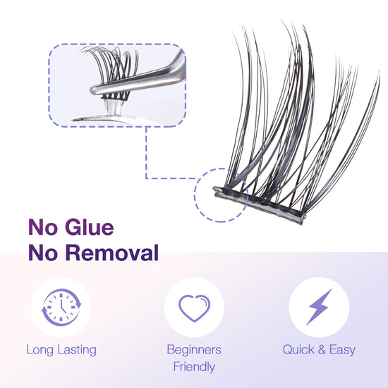 IDNbeauty Glueless eyelash extension, No Glue Needed