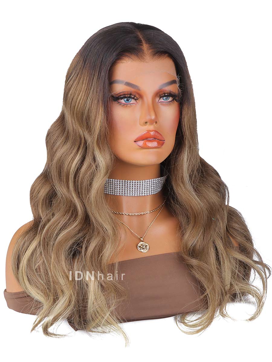 Aster Super Fine Ombre Wavy HD Front Lace Wig Rich Girl Hair