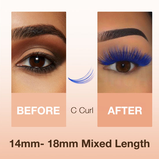 IDN DIY eyelash extension, Different styles mixed, Eyelash extension kit,