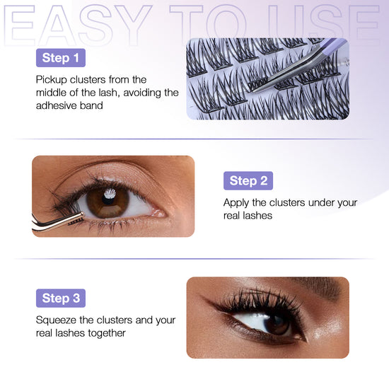 IDNbeauty Glueless eyelash extension, No Glue Needed