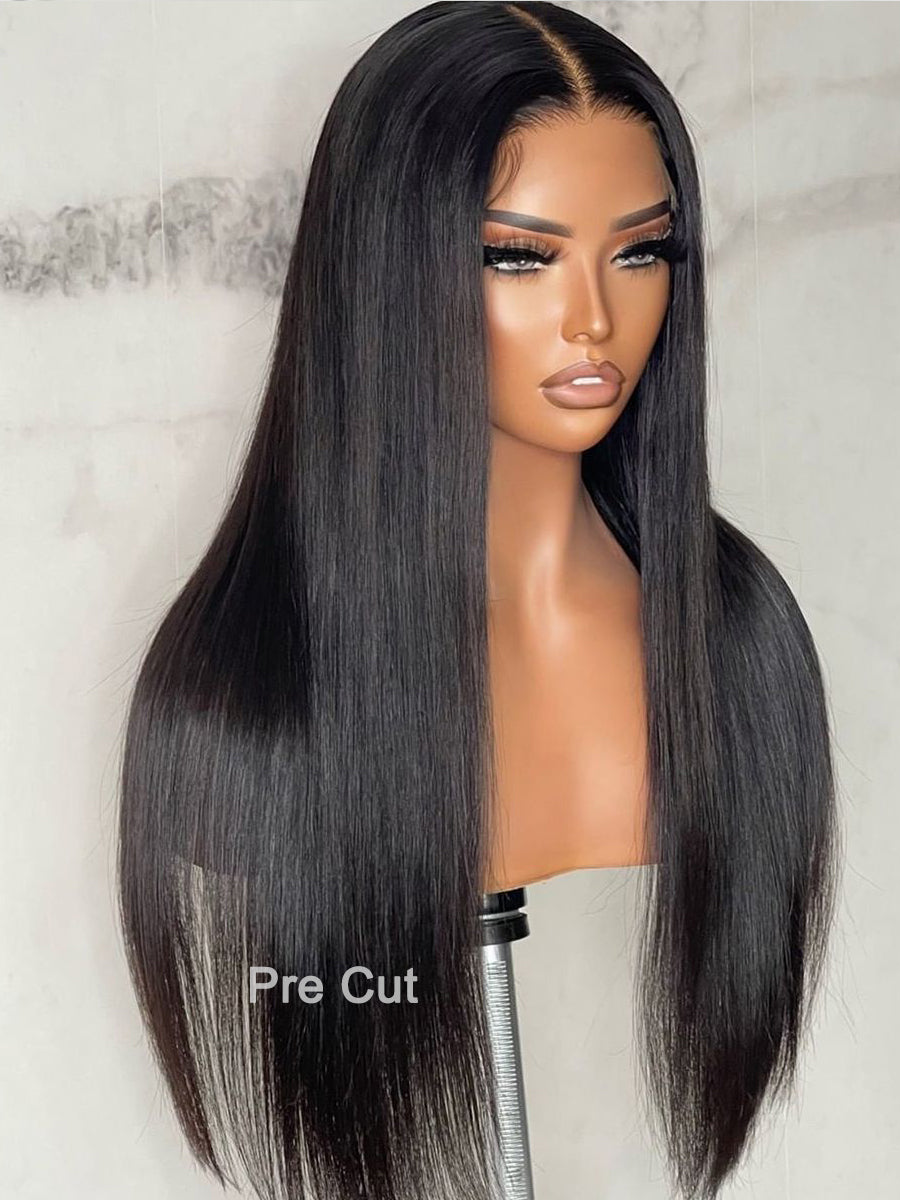 Load image into Gallery viewer, Pre Cut Super Thin HD Lace Wear and Go Straight Wig Beginner Friendly
